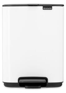 Cestino per la spazzatura bianco in acciaio con pedale 4 l Bo – Brabantia