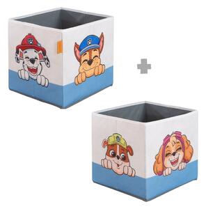 Set di organizer per giochi da bambino in tessuto 2 pz 27x27x27 cm Paw Patrol – Roba