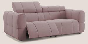 Giotto Divano modulare con opzione relax elettrico in microfibra effet