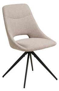 Sedia da pranzo beige in imbottito Dokka – House Nordic