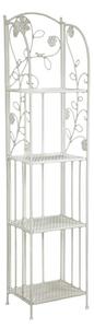 Portapiante 4 ripiani 35x29xh158 cm in Metallo Milena Bianco