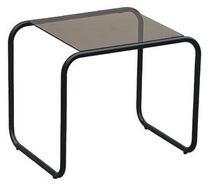 Tavolino con piano in vetro 40x50 cm Ventana – Leitmotiv