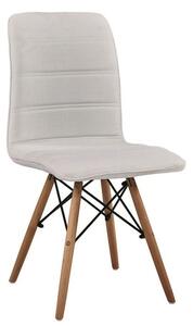 Sedia Cadice 41x43xh41/83 cm in Poliestere e Legno di Faggio Bianco