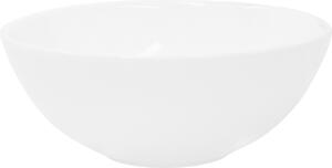 LuxeBath Lavabo Lavabo da appoggio, rotondo, Ø 28x11,6 cm, bianco, Vetroceramica