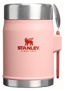 Borraccia termica color pesca in acciaio inox 400 ml Legendary Food Jar + Spork Peach Rose – Stanley