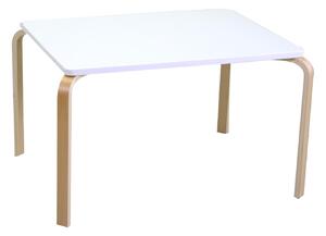 Tavolino Rettangolare 80x60xh50 cm in Legno Bianco