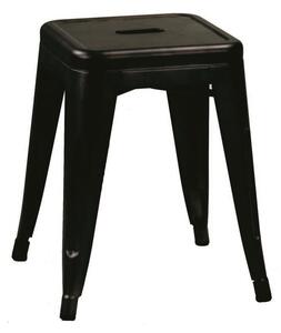Sgabello Bristol 39x39xh45 cm in Ferro Marrone