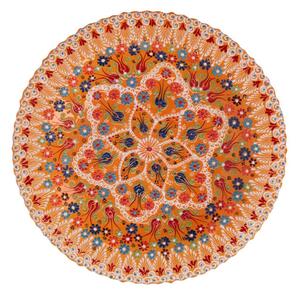 Centrotavola da Cucina Ø40xh8 cm in Ceramica Arancione