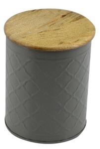 Barattolo da Cucina Ø16xh19 cm in Metallo Grigio