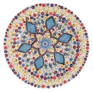 Centrotavola da Cucina Ø40xh4 cm in Ceramica Multicolor