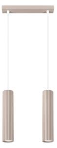 Lampadario grigio tortora in metallo Gleam – Sollux