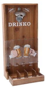 Apribottiglie Rettangolare 19x39,5xh7,5 cm in Legno Naturale