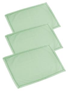 Set 3 Canovacci da Cucina 50x70 cm Amelie Verde Acqua