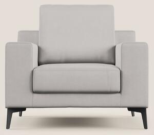 Prestige poltroncina moderna in microfibra smacchiabile T11 grigio chi