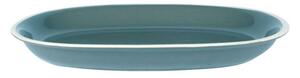Piatto Ovale 36x25,5xh4,5 cm in Gres Porcellanato Otello Blu