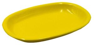 Piatto Ovale 36x25xh4 cm in Gres Porcellanato Romeo Giallo