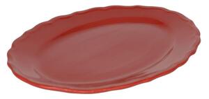 Piatto Ovale 35x26xh3 cm in Gres Porcellanato Juliet Rosso