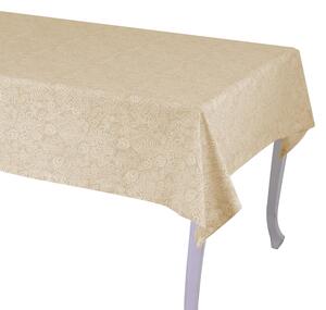 Tovaglia Rettangolare 140x240 cm in Cotone 180 GSM Flora Jaquard Beige
