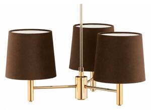 BRILAGI - Lampadario su asta MONTE 3xE27/60W/230V marrone/oro