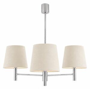 Brilagi - Lampadario a stelo MONTE 3xE27/60W/230V crema/cromo lucido