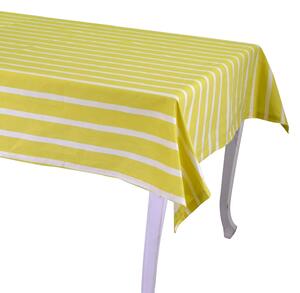 Tovaglia Rettangolare 140x240 cm in Cotone 180 GSM Pop Righe Lime