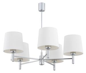 BRILAGI - Lampadario a stelo MONTE 5xE27/60W/230V crema/cromo lucido