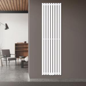LuxeBath Radiatore a pannello verticale 480 x 1800 mm Bianco con attacco laterale, radiatore piatto di design Radiatore da bagno monostrato, senza elemento riscaldante