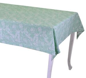 Tovaglia Rettangolare 140x180 cm in Cotone 180 GSM Tessuto Wild Rose Verde Acqua
