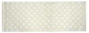 Tappeto Bagno Design Rombi 50x150 cm in Cotone Bianco