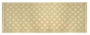 Tappeto Bagno Design Rombi 50x150 cm in Cotone Crema