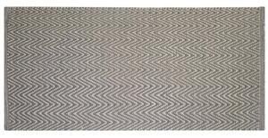 Tappeto Bagno Design Spigato 50x90 cm in Cotone Grigio