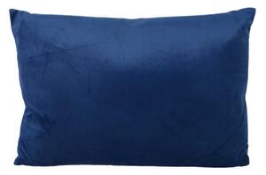 Cuscino Decorativo Rettangolare 35x50xh10 cm in Velluto Blu