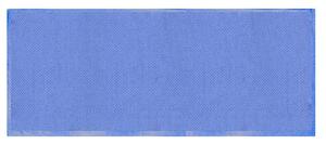 Tappeto Bagno Design Trama Semplice 50x150 cm in Cotone Azzurro