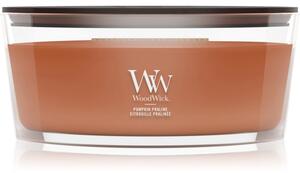 Woodwick Pumpkin Praline candela profumata con stoppino in legno 453.6 g