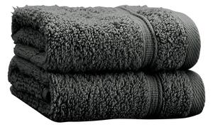 Set di asciugamani tipo terry grigio scuro in cotone 2 pz 30x30 cm Zero Twist – Catherine Lansfield