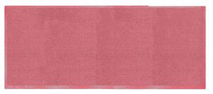Tappeto Bagno Design Trama Semplice 50x150 cm in Cotone Rosso Marsala