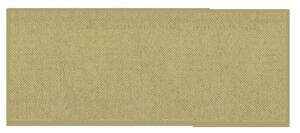 Tappeto Bagno Design Trama Semplice 50x150 cm in Cotone Beige Scuro
