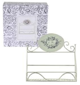 Mensola Rettangolare 26,5x10xh25 cm in Metallo Le Bain Bianca