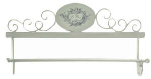 Portasciugamani da Parete 48x8xh24,50 cm in Metallo Le Bain Bianco
