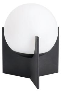 Lampada da tavolo LED nera in metallo con paralume in plastica con intensità regolabile (altezza totale 16 cm) Cardamom – Bizzotto