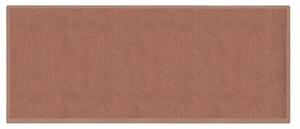 Tappeto Bagno Design Trama Semplice 50x150 cm in Cotone Marrone