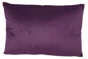 Cuscino Decorativo Rettangolare 35x50xh10 cm in Velluto Viola