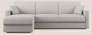 Chris Divano letto angolare con penisola in microfibra smacchiabile T1