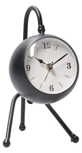 Orologio da Tavolo 12x13xh21,5 cm in Metallo Nero