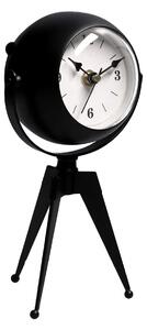 Orologio da Tavolo 11x8xh20 cm in Metallo Nero
