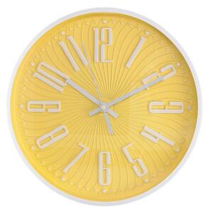 Orologio da Parete Ø30 cm in Plastica Giallo