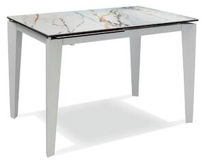 Tavolo Allungabile 80x120/170x76 cm in Ceramica Marmo Calacatta Ceramica 2