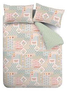 Set copripiumino e federa per letto singolo 135x200 cm Folk Patchwork – Catherine Lansfield