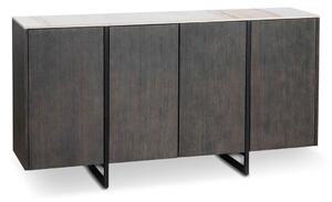 Madia 4 Ante 40x160x85 cm in Ceramica Marmo Alpha Calacatta