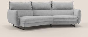 Monamour divano moderno angolare con opzione relax elettrico in microf